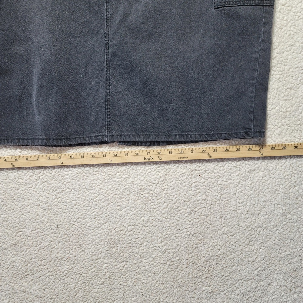 Ava & Viv Womens Plus Size 24 Black Denim Cargo Slim Skirt High Rise NWT - Picture 9 of 10